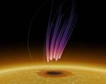 Detection of long-lasting aurora-like radio emission above a sunspot